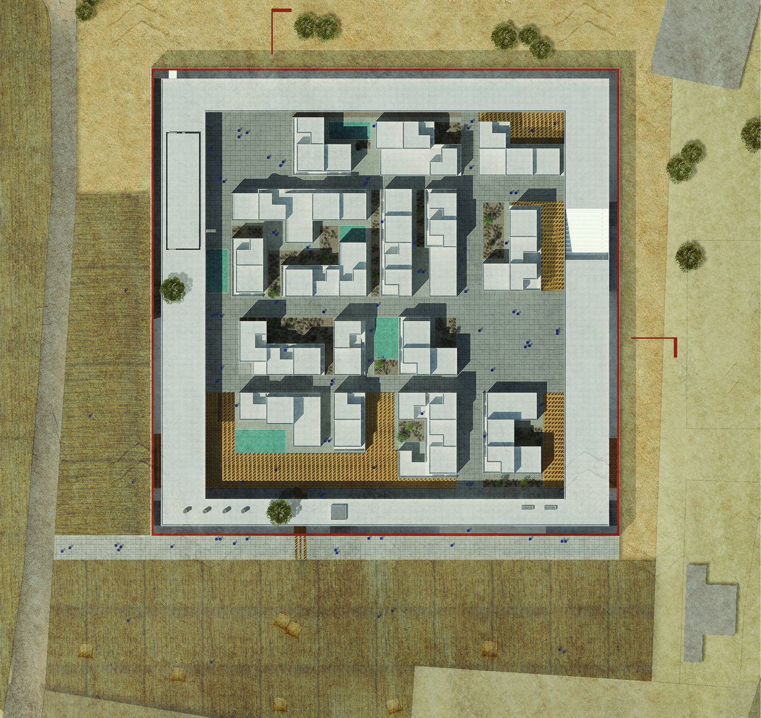 Community Complex Concept and Sitemap